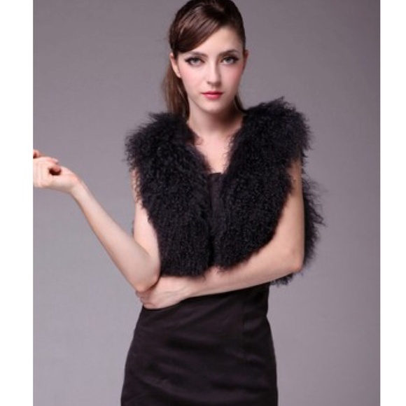 jocelyn Jackets & Blazers - 100% Mongolian Lamb Fur Vest
